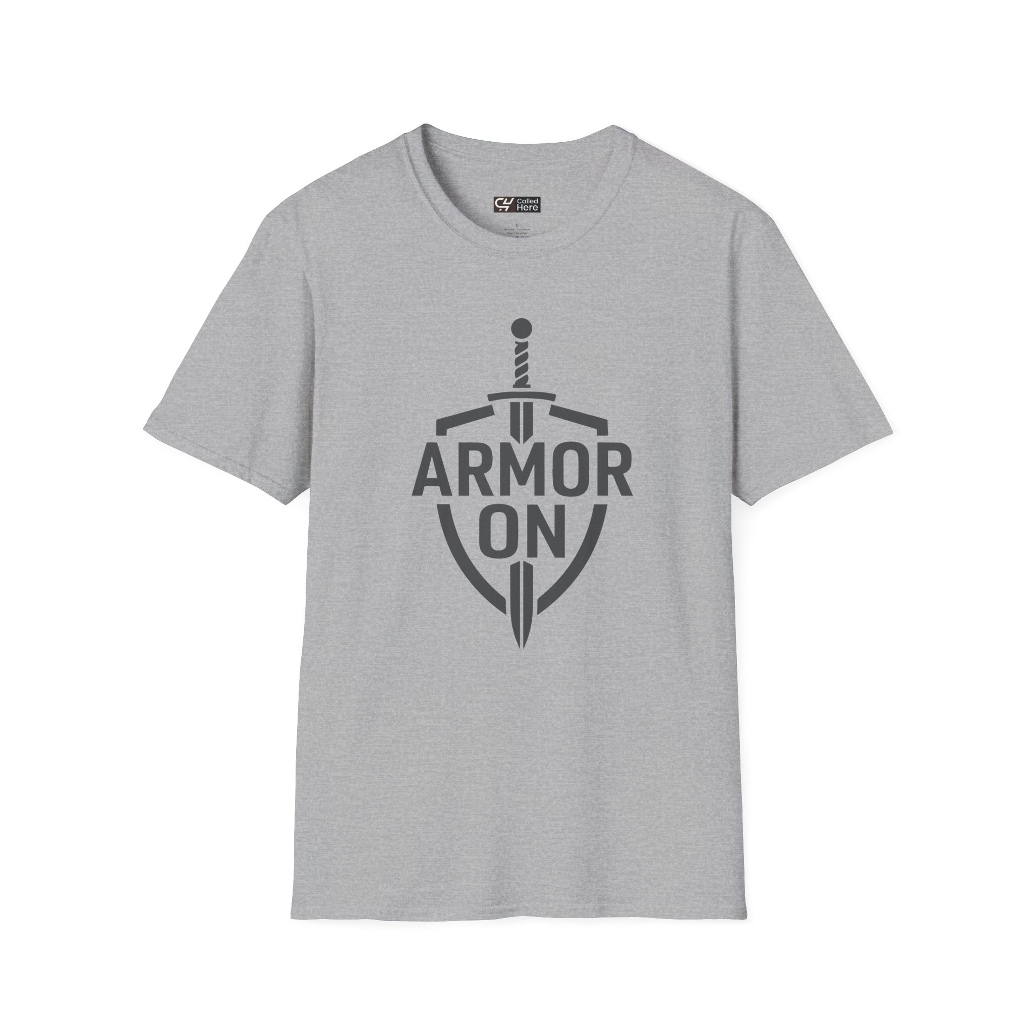 Called Here Armor On T-Shirt: Shield & Sword Tee