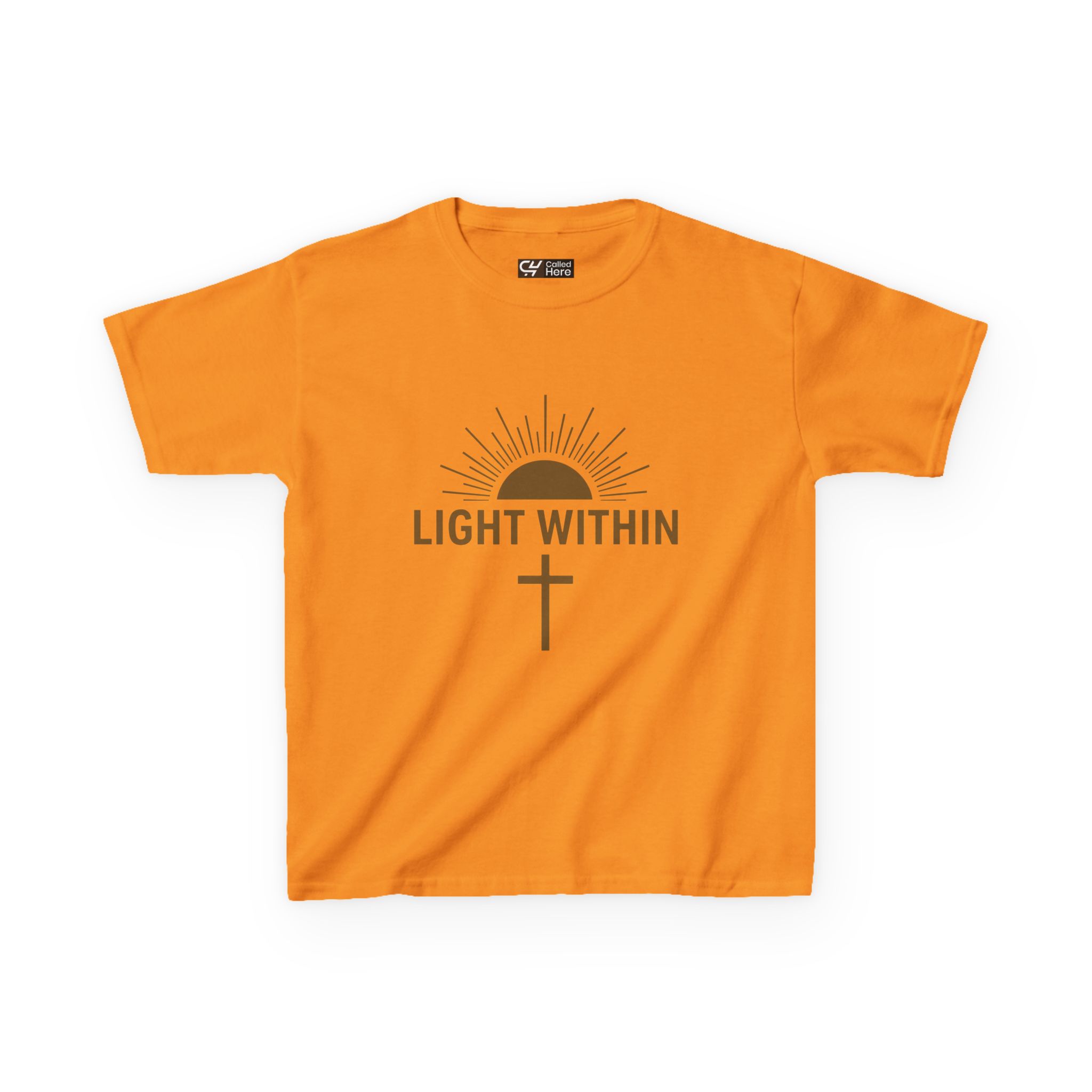 Called Here Kids Tee: Light Within Cross Sunburst T‑Shirt