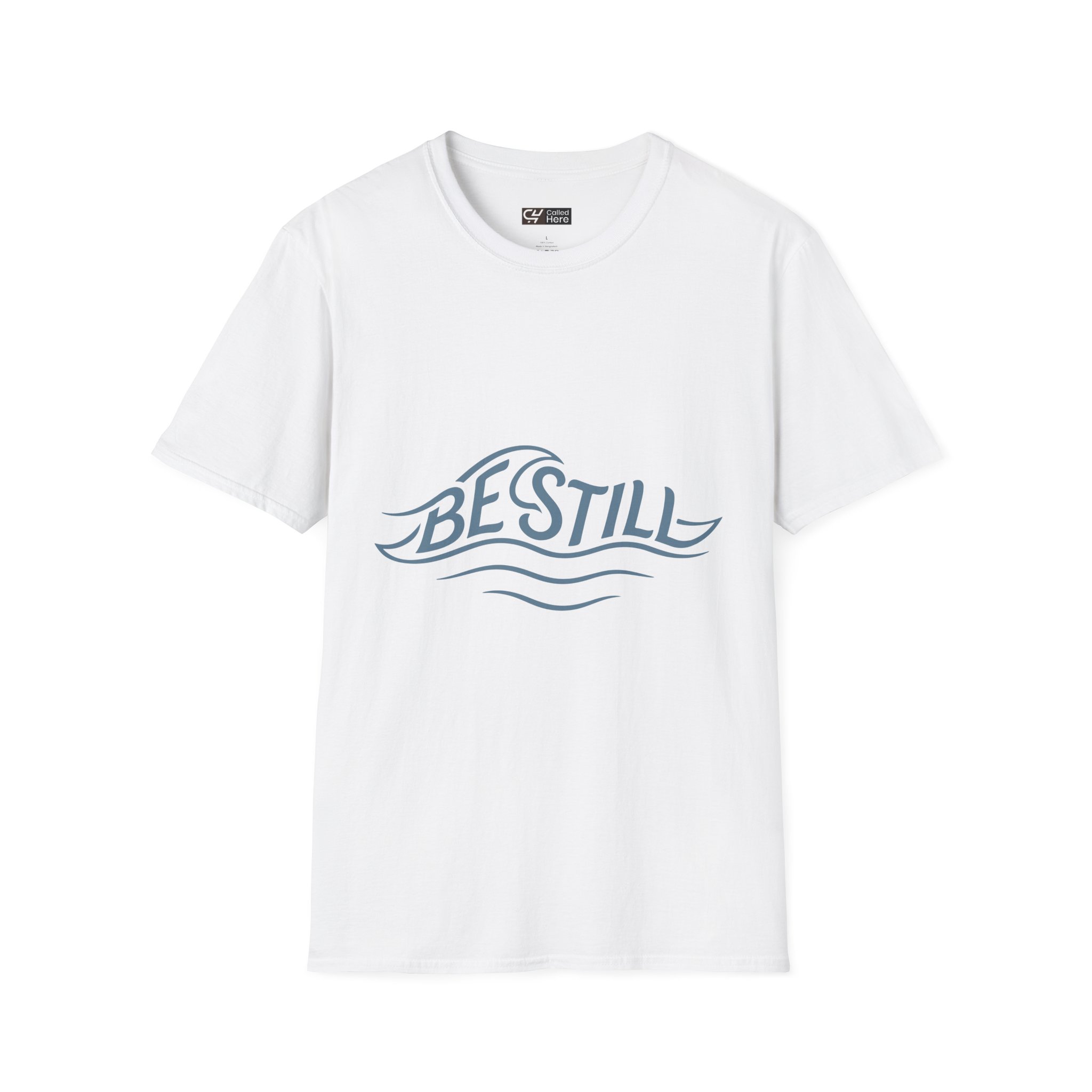 Called Here Be Still Wave Graphic Tee: Calm & Inspirational Shirt