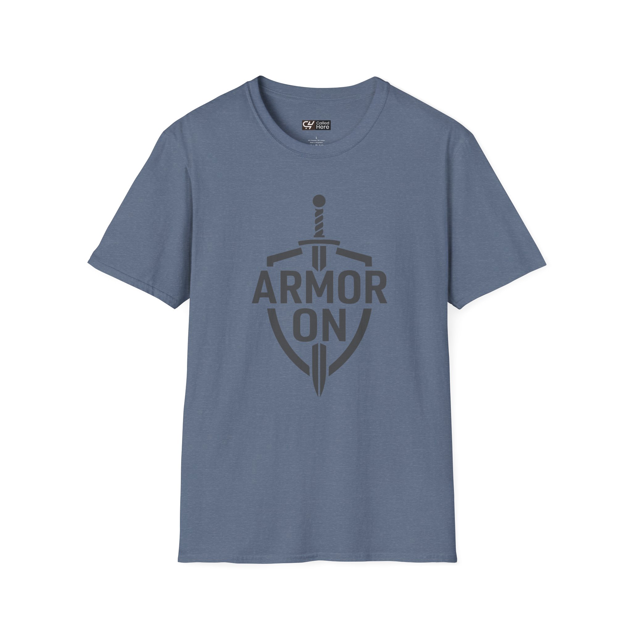 Called Here Armor On T-Shirt: Shield & Sword Tee