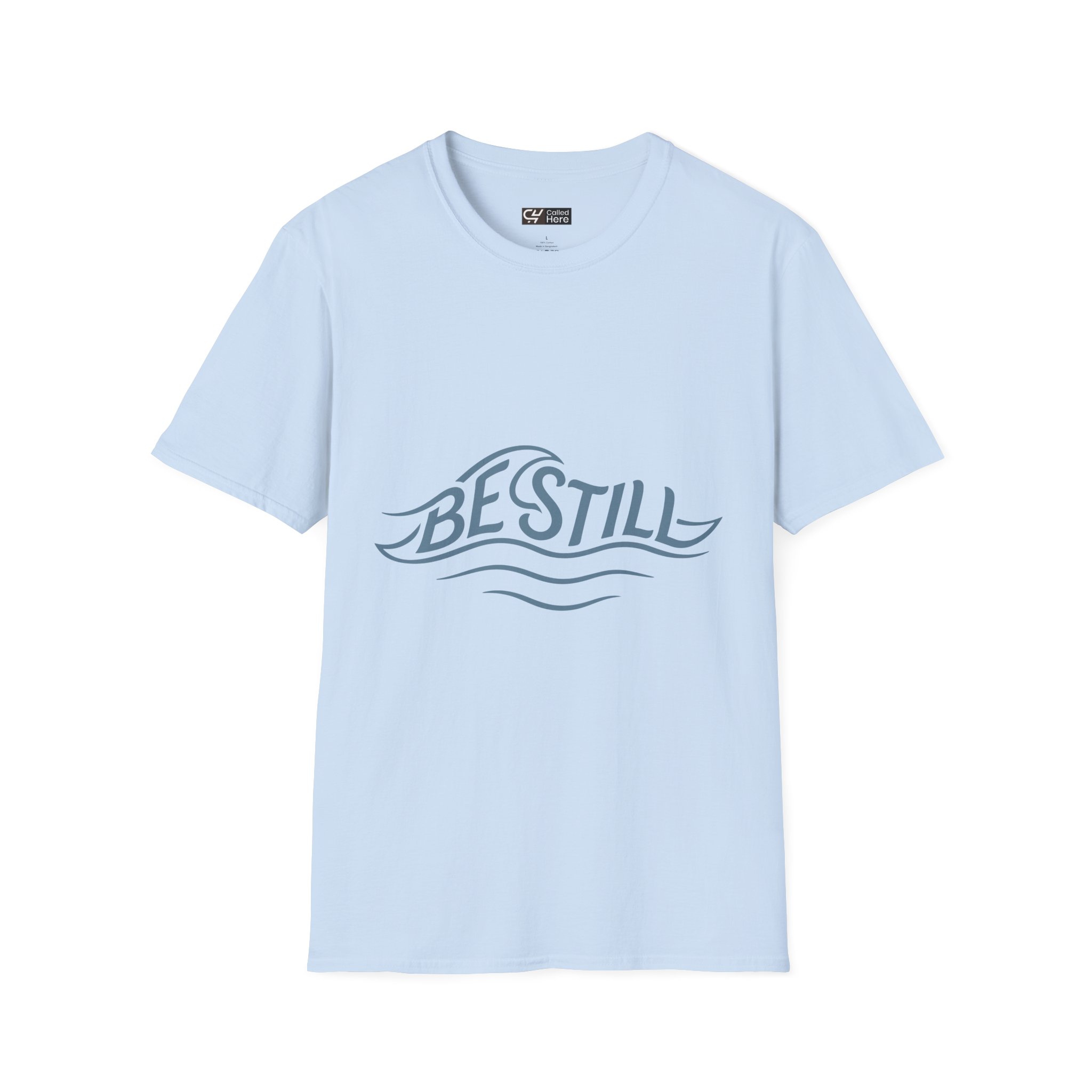 Called Here Be Still Wave Graphic Tee: Calm & Inspirational Shirt