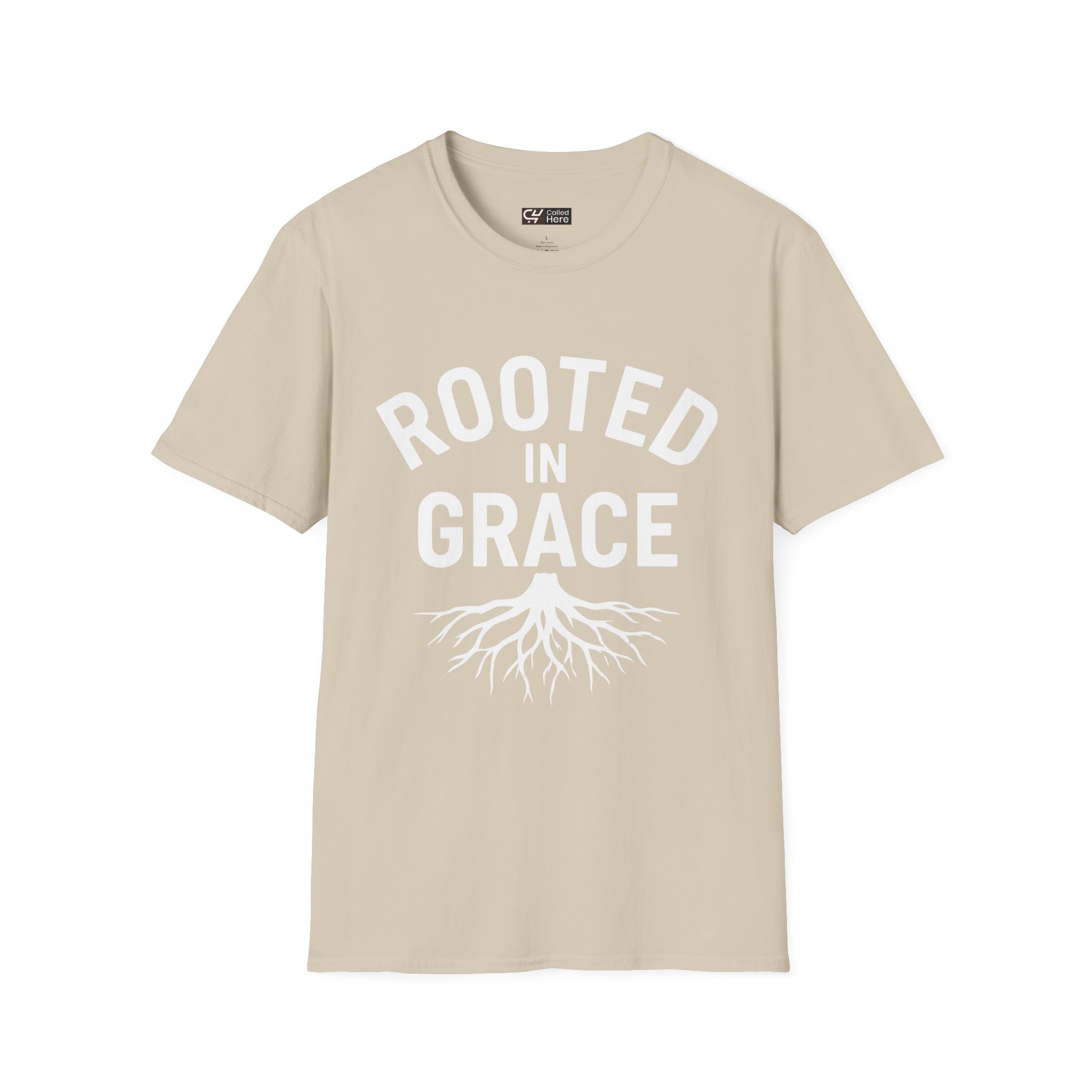 Called Here Rooted in Grace T-Shirt: Faith-Based Inspirational Tee