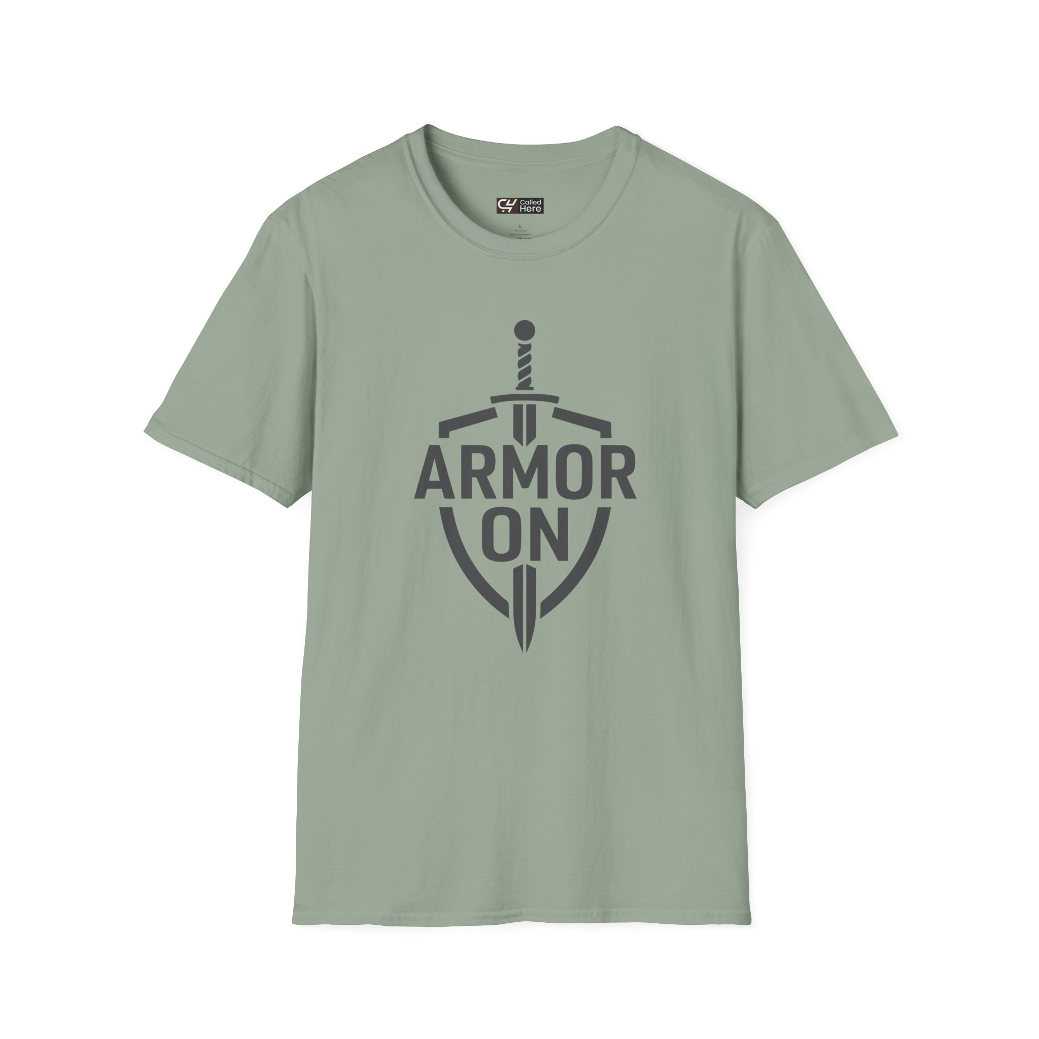 Called Here Armor On T-Shirt: Shield & Sword Tee