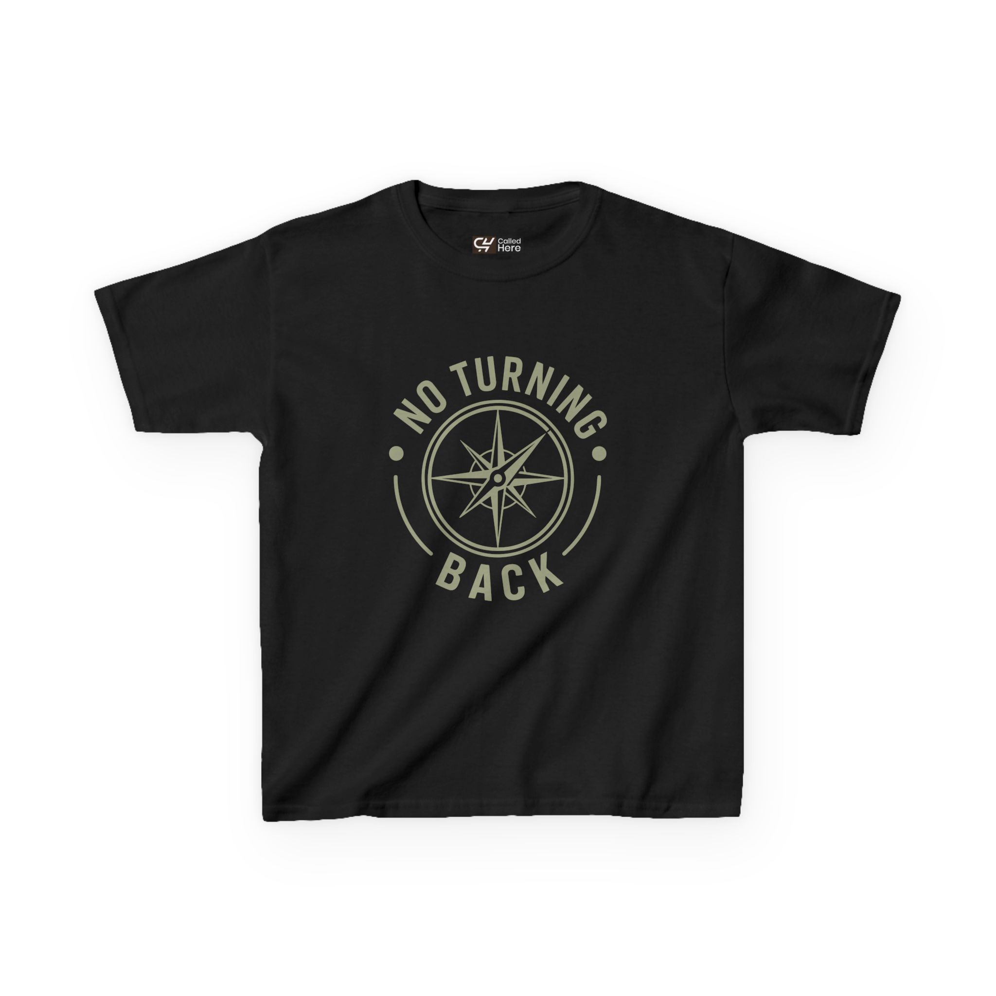 Called Here Kids T-Shirt: No Turning Back Compass Tee