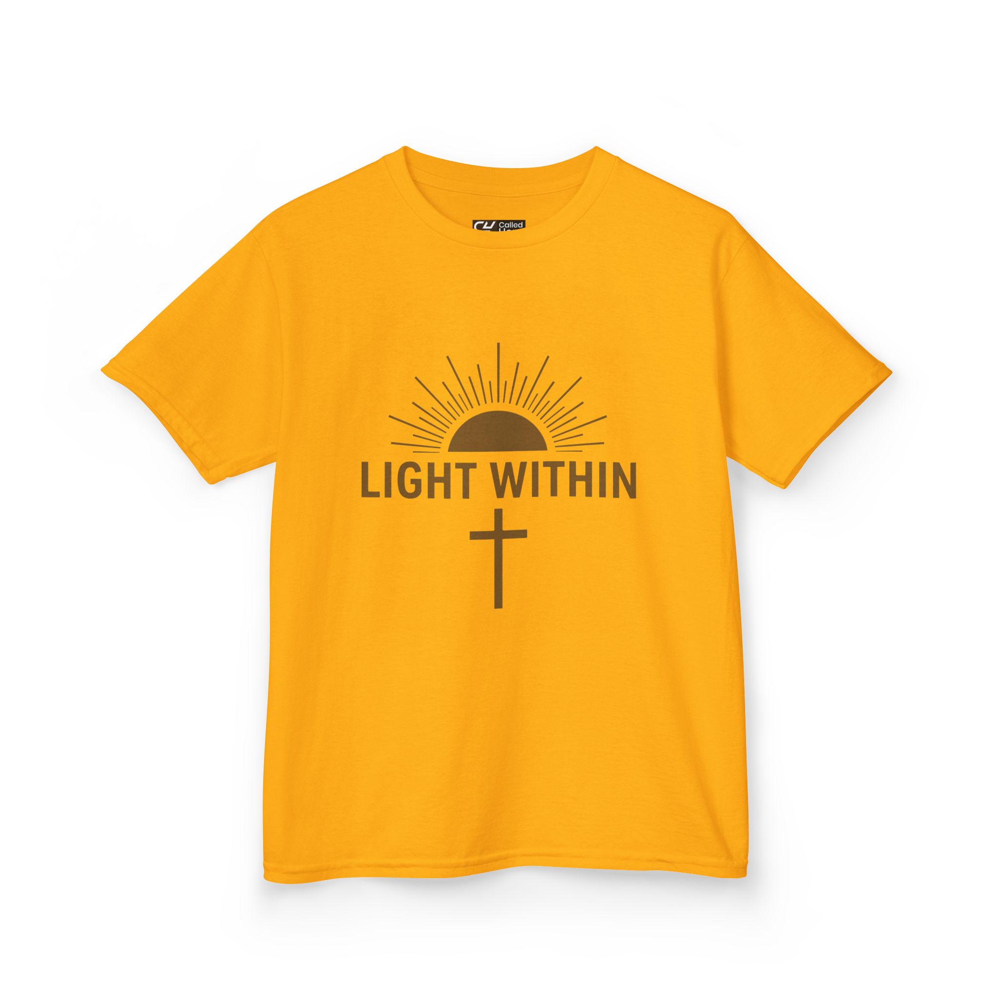Called Here Kids Tee: Light Within Cross Sunburst T‑Shirt