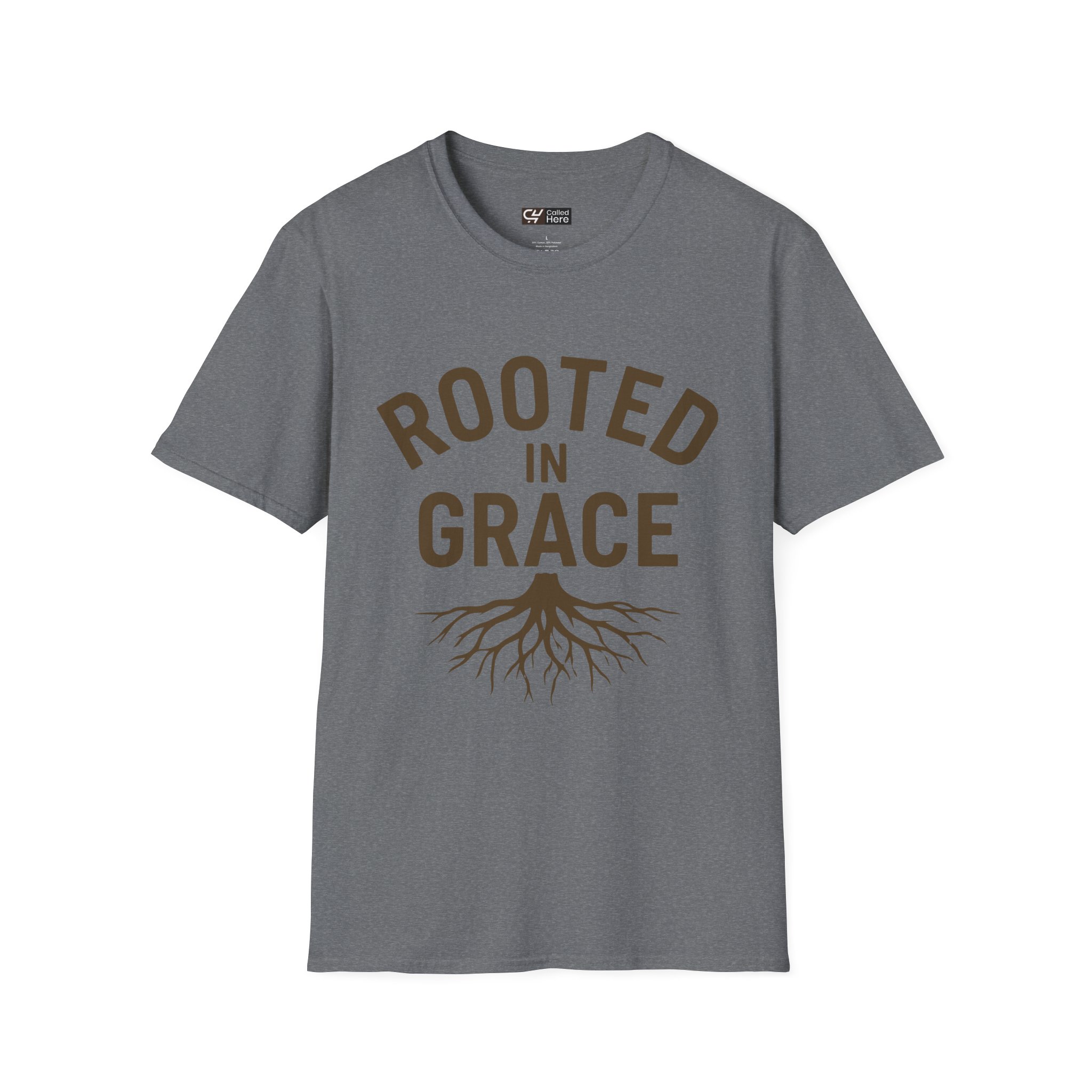 Called Here Rooted in Grace T-Shirt: Faith-Based Inspirational Tee