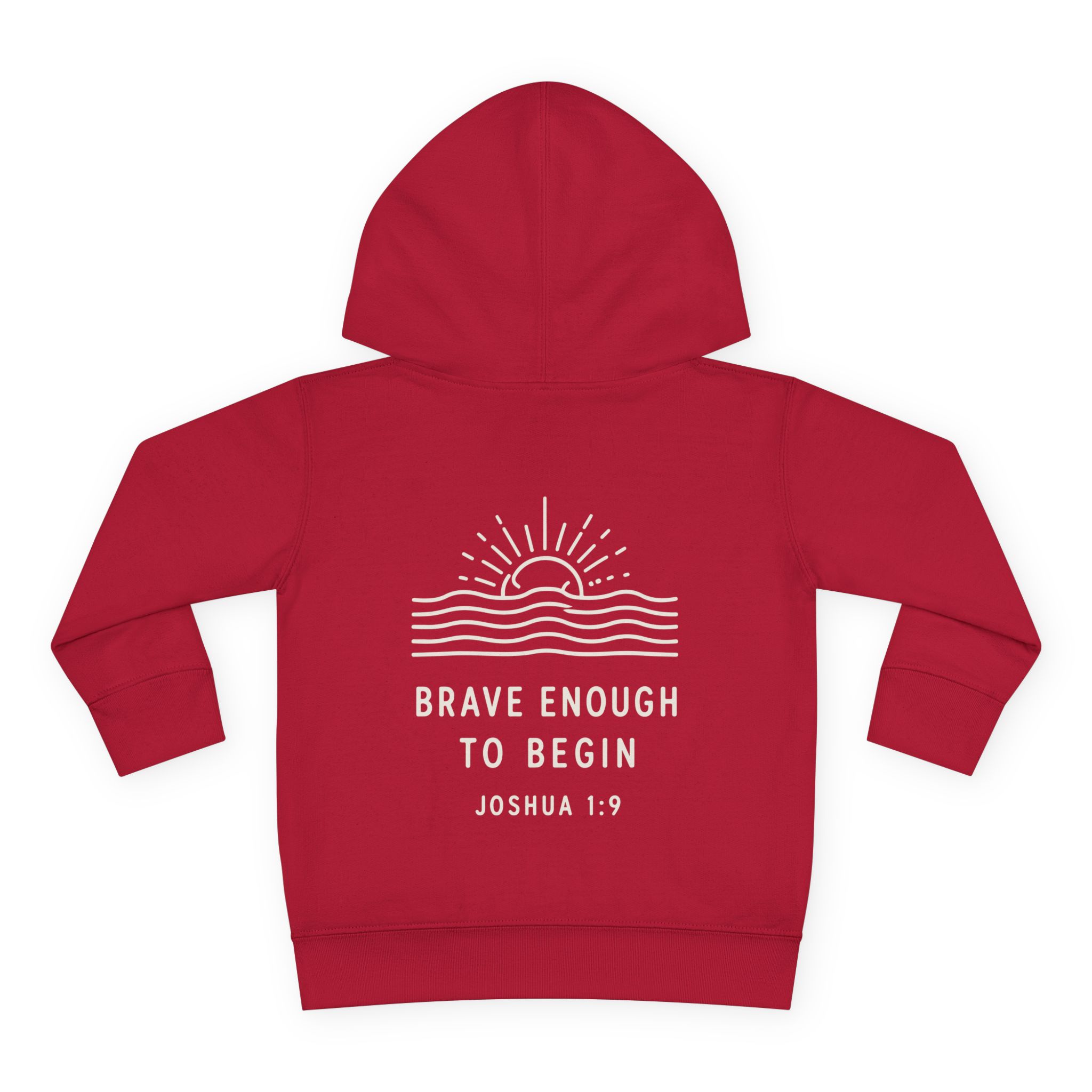 Called Here Toddler Hoodie: Brave Enough to Begin - Joshua 1:9