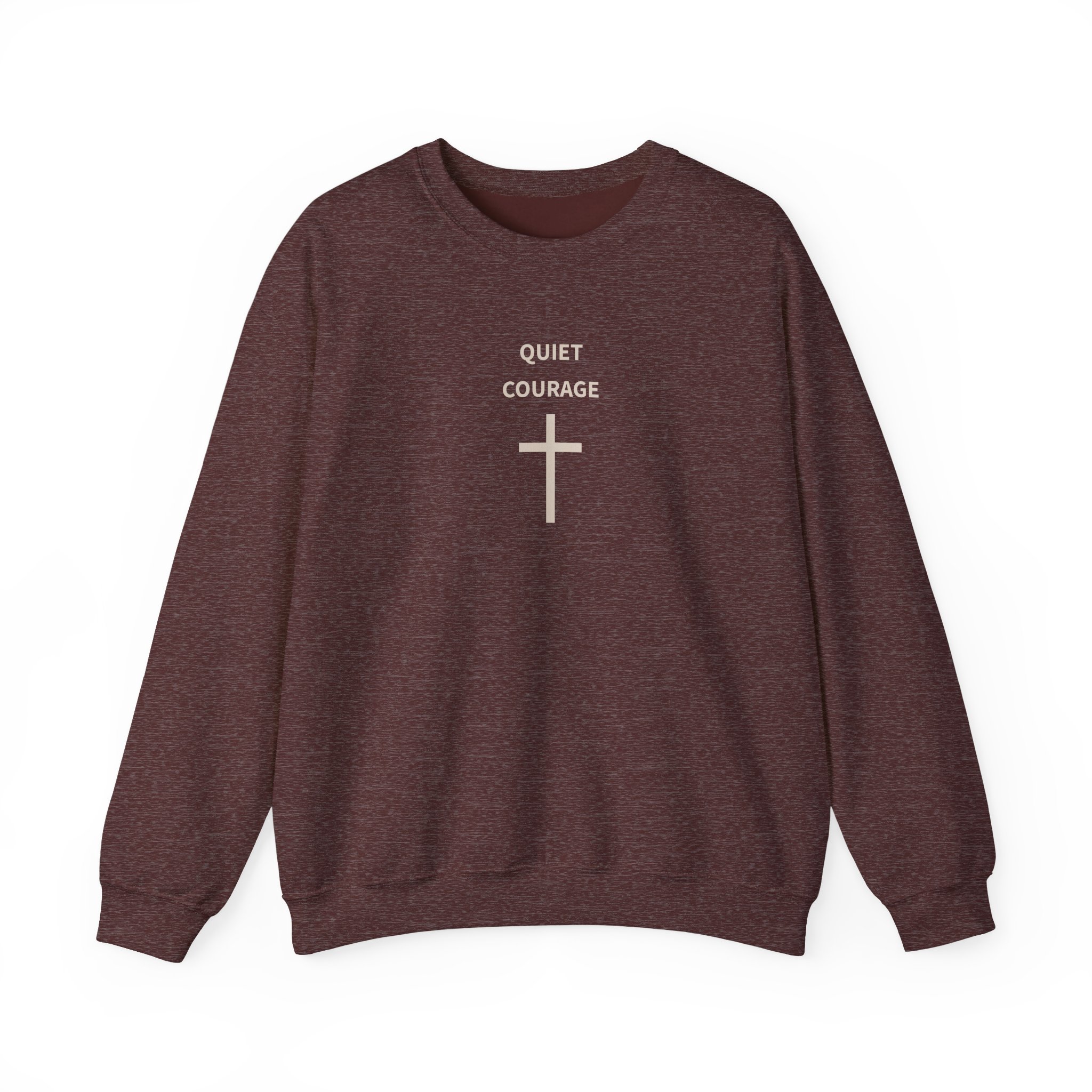Called Here Crewneck Sweatshirt: Faith Cross and Quiet Courage