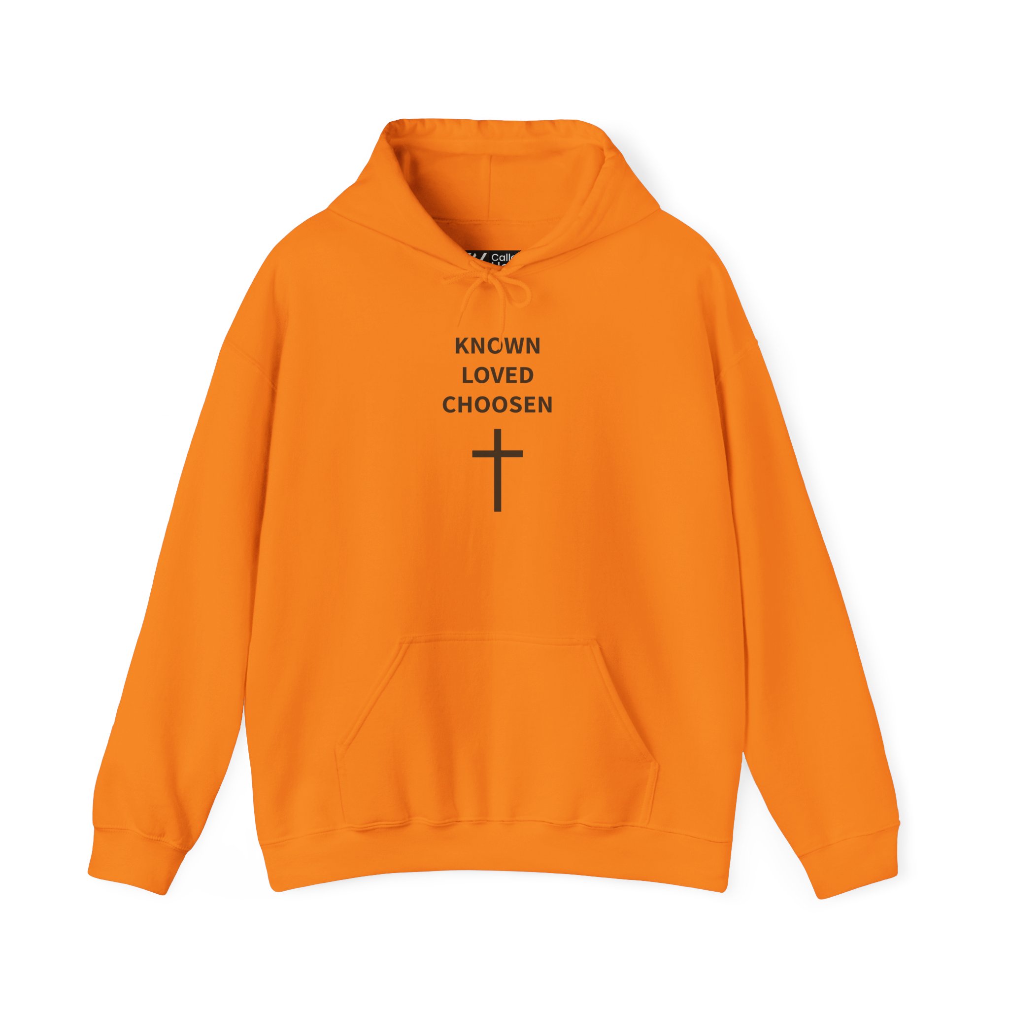 Called Here Christian Hooded Sweatshirt: Known, Loved and Chosen
