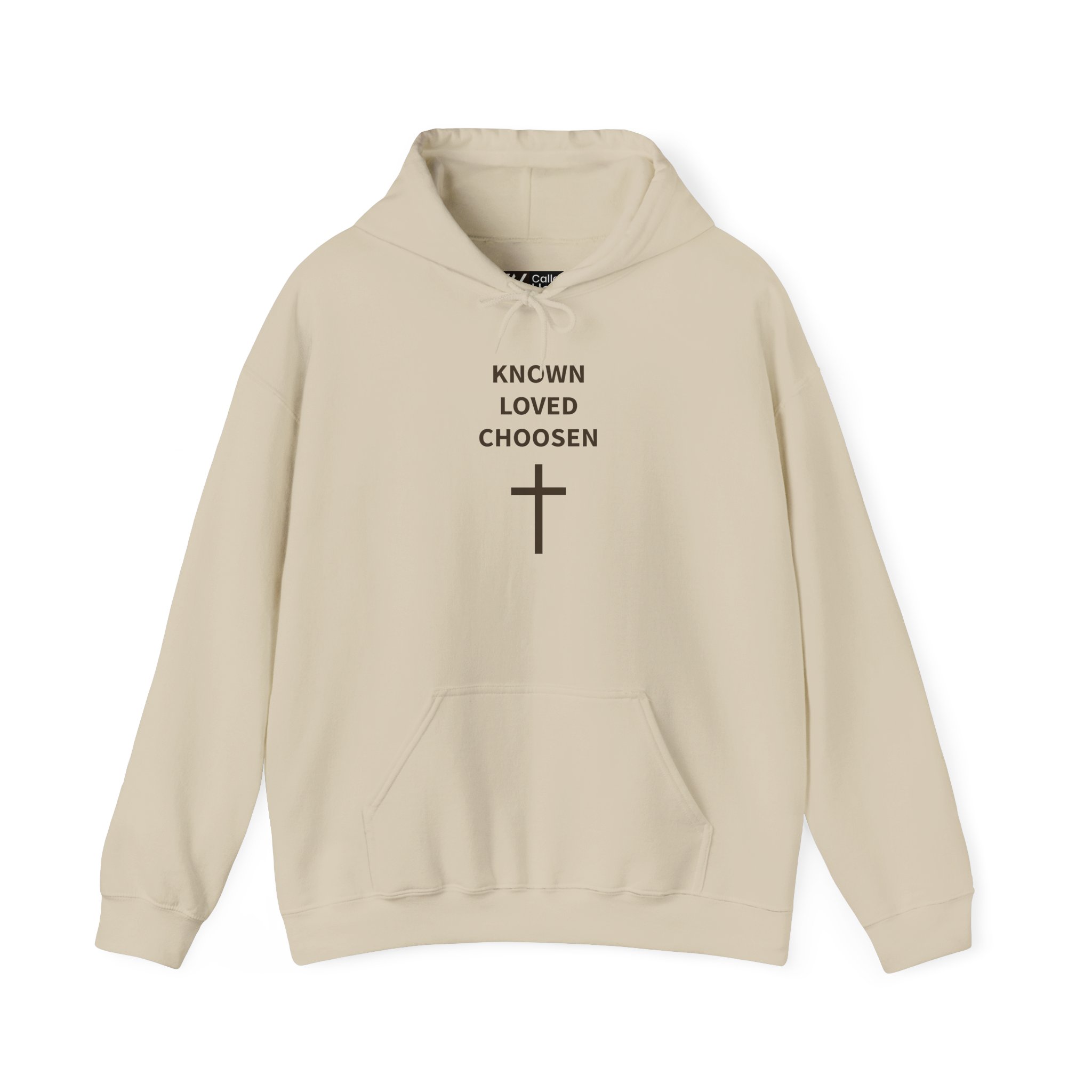 Called Here Christian Hooded Sweatshirt: Known, Loved and Chosen
