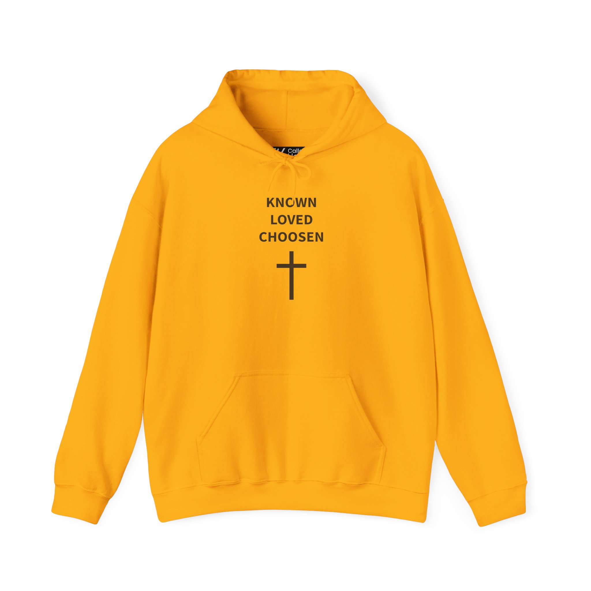 Called Here Christian Hooded Sweatshirt: Known, Loved and Chosen