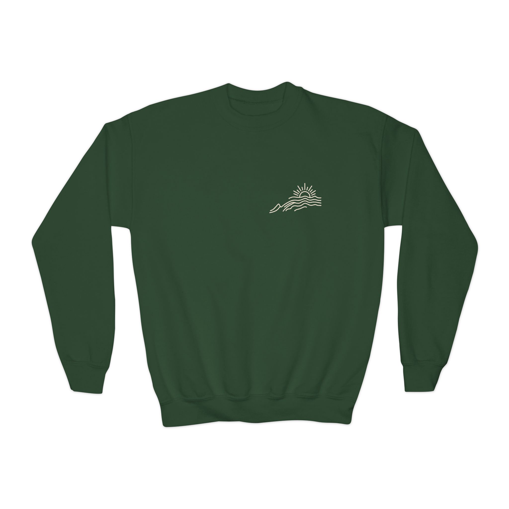 Called Here Faith Over Fear Crewneck Sweatshirt: Mountain Pullover