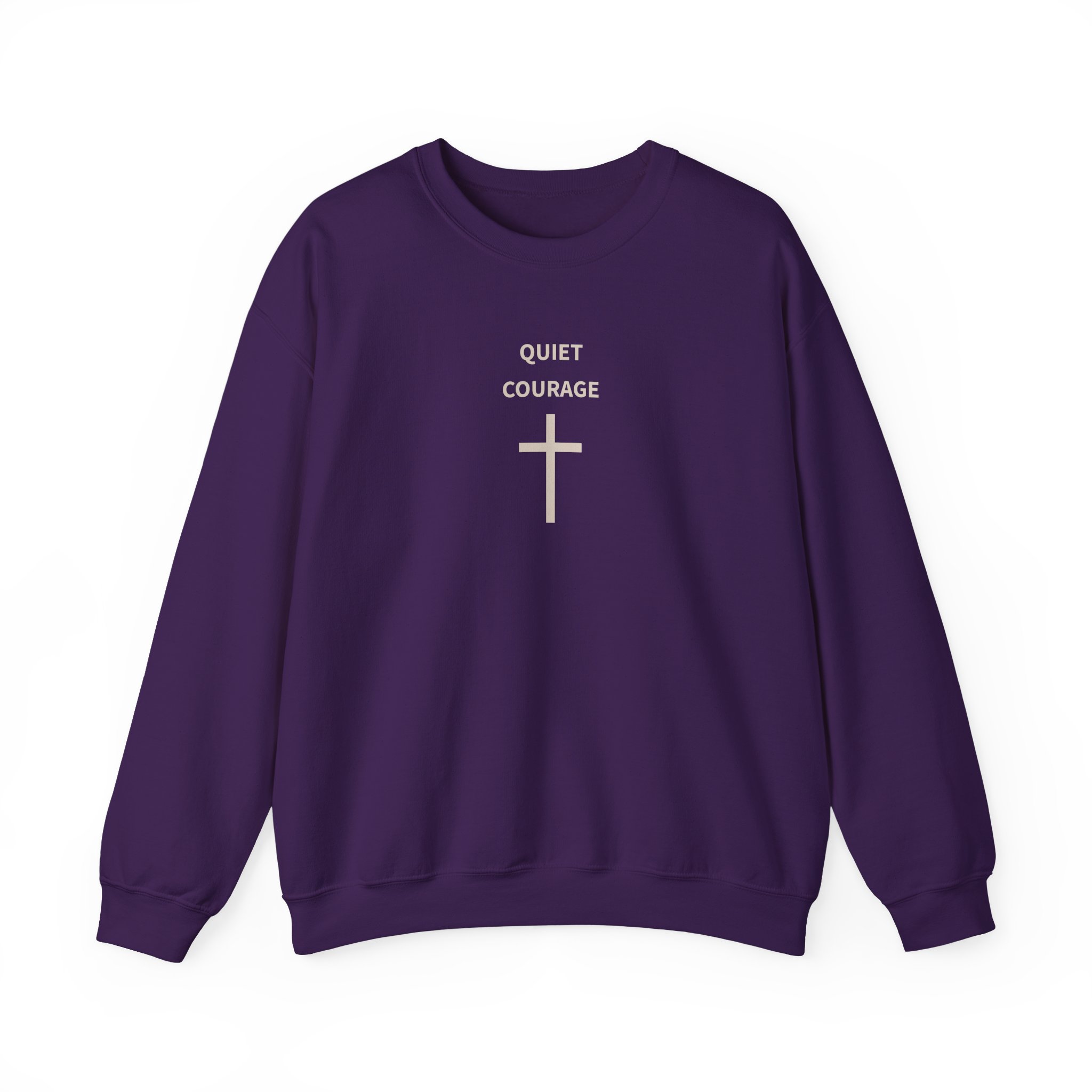 Called Here Crewneck Sweatshirt: Faith Cross and Quiet Courage